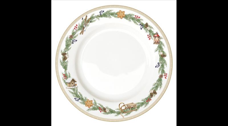 R2S.942WHIF Porcelán lapostányér 26,5cm, White Forest