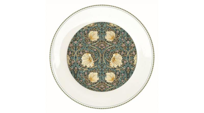 R2S.942WILB Porcelán lapostányér 26,5cm, William Morris, Black