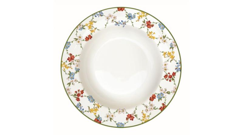 R2S.943GADR Porcelán mélytányér 21,5cm, Garden Dreams