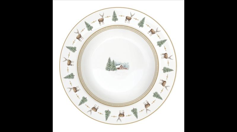 R2S.943WHIF Porcelán mélytányér 21,5cm, White Forest