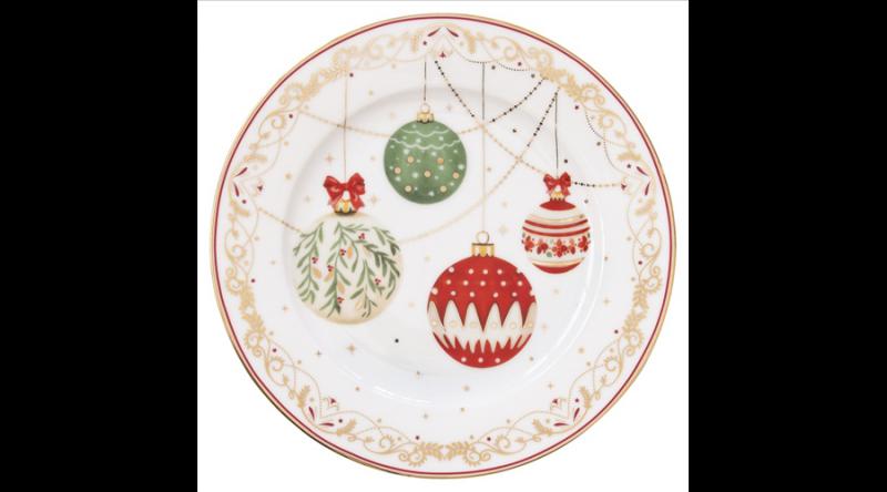 R2S.944CEVE Porcelán desszerttányér 19cm, Christmas Eve