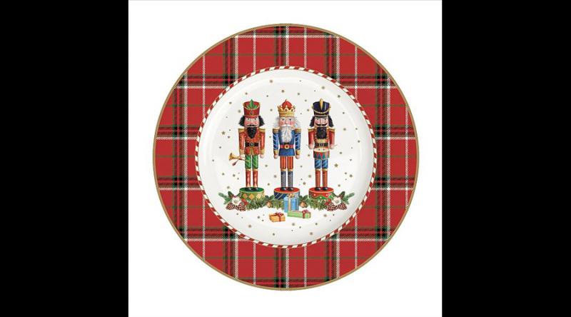 R2S.944VNUT Porcelán desszerttányér 19cm, Vintage Nutcracker