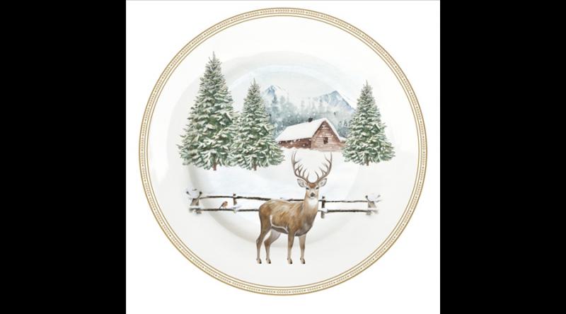 R2S.944WHIF Porcelán desszerttányér 19cm, White Forest