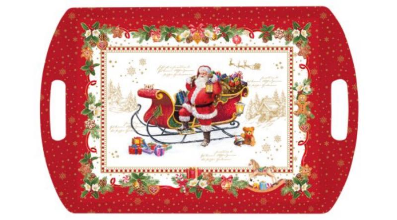 R2S.A28100CHME Műanyag tálca 52x35cm, Christmas Memories