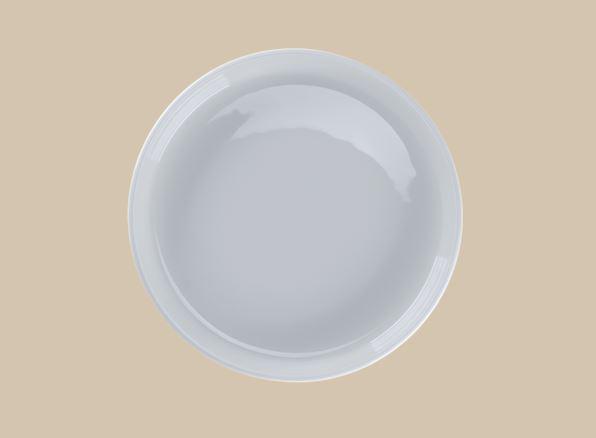 RAK EASE WHITE kerámia kerek tányér mély 28x4,5cm 173cl, EADC28