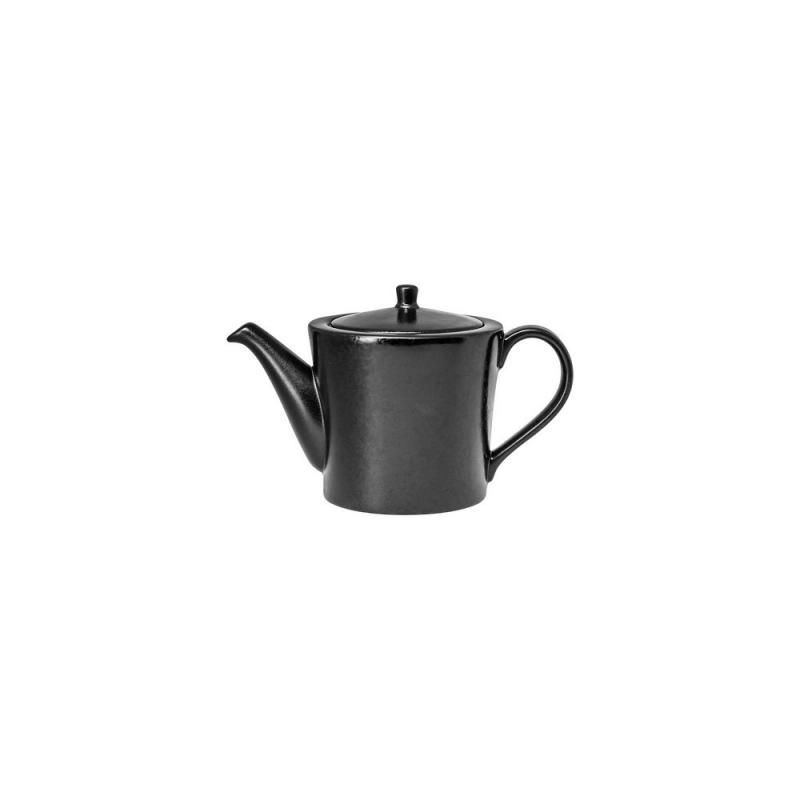 RAK EDGE BLACK porcelán teakanna, fekete, 10,3x9,5cm, 40cl, EDTP40