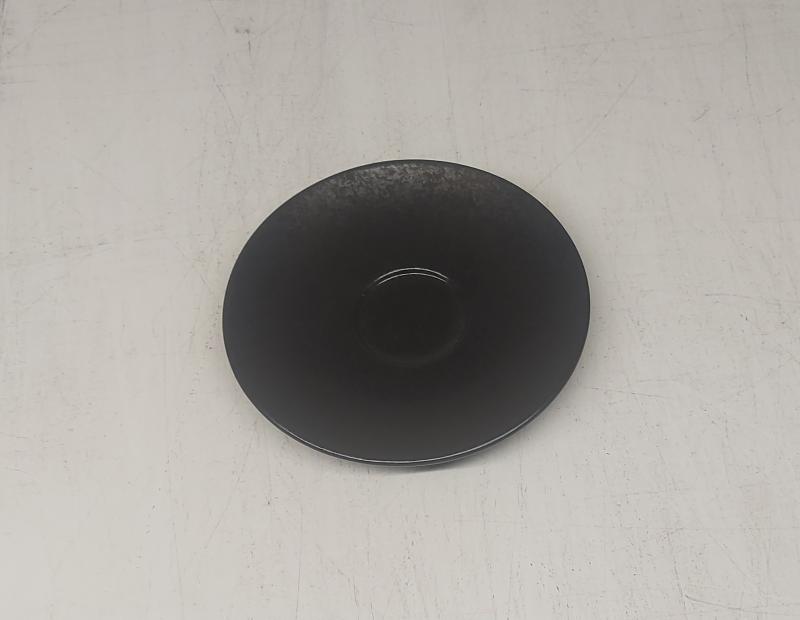 RAK Karbon porcelán csészealj, fekete, 13cm, KRCLSA13