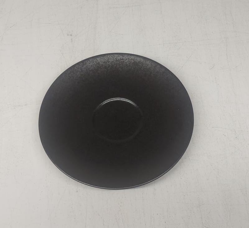 RAK Karbon porcelán csészealj, fekete, 17cm, KRCLSA02