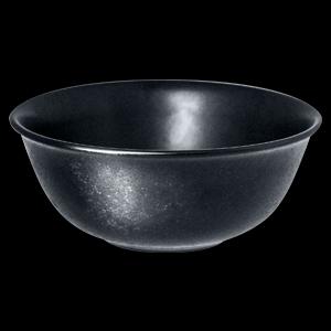 RAK Karbon porcelán kerek rizstál-levesestál, fekete, 16 cm, 58 cl, KRNNRB16
