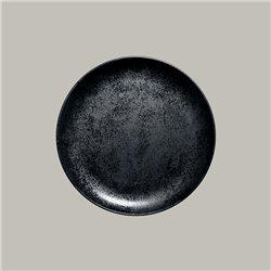 RAK Karbon porcelán kerek tányér (coupe), fekete, 15 cm, KRNNPR15