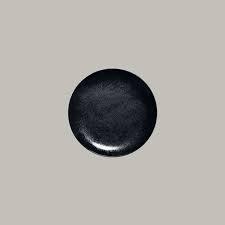 RAK Karbon porcelán kerek tányér (coupe), fekete, 18 cm, KRNNPR18