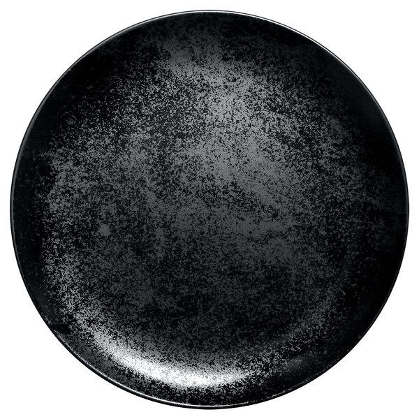 RAK Karbon porcelán kerek tányér /coupe/, fekete, 21 cm, KRNNPR21