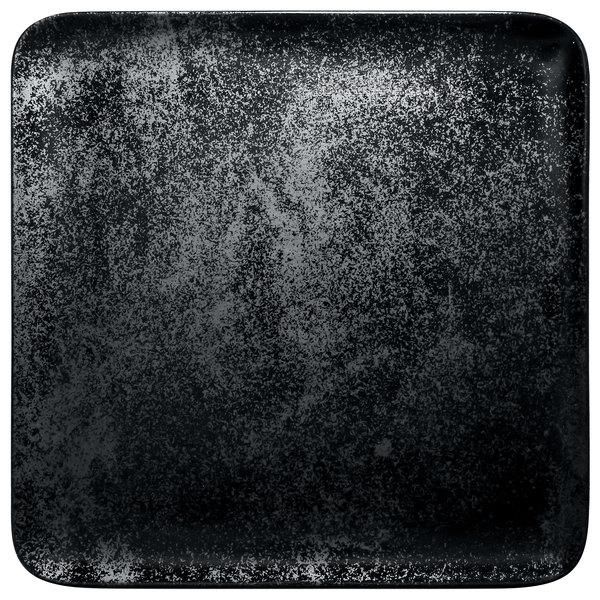 RAK Karbon porcelán szögletes tál, fekete, 30x30x1,7 cm, KRAUSP30