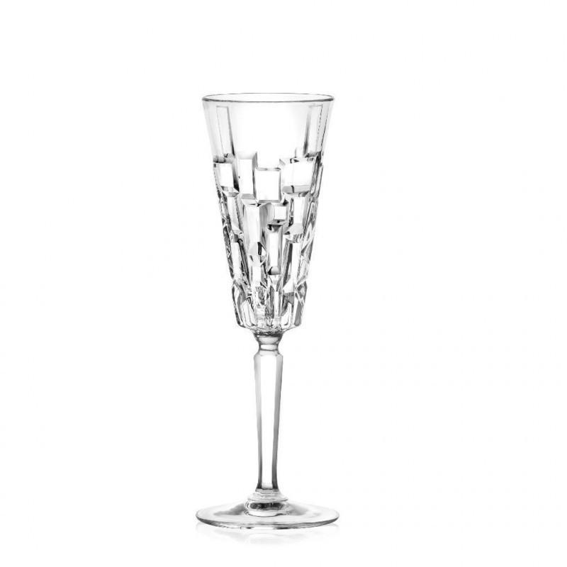 RCR Cristalleria Italiana Etna pezsgős pohár készlet, 19 cl, 6 db