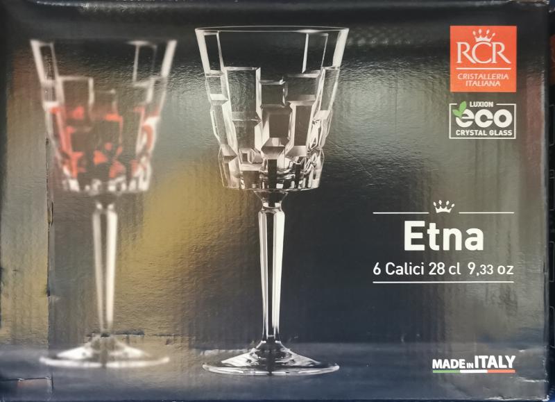 RCR Cristalleria Italiana Etna vörösboros pohár készlet, 28 cl, 6 db