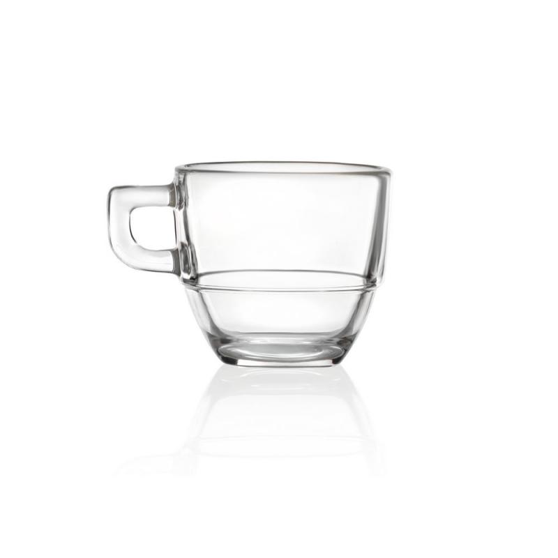 RCR ESPRESSO csésze 8cl 6 db, üveg