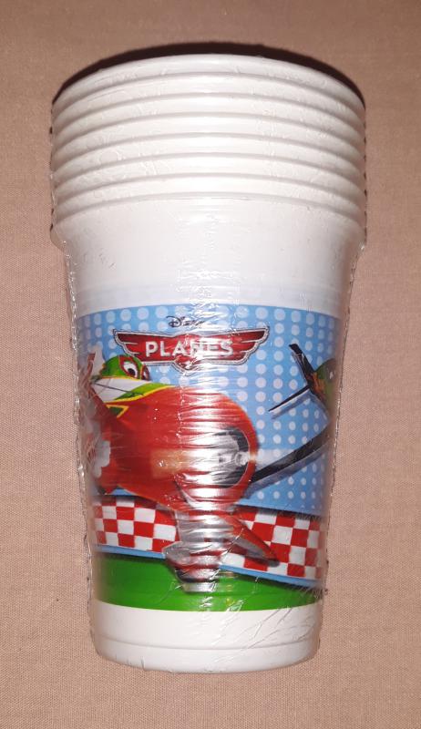 Repcsik ( Planes) műanyag pohár, 200 ml, 8 db,