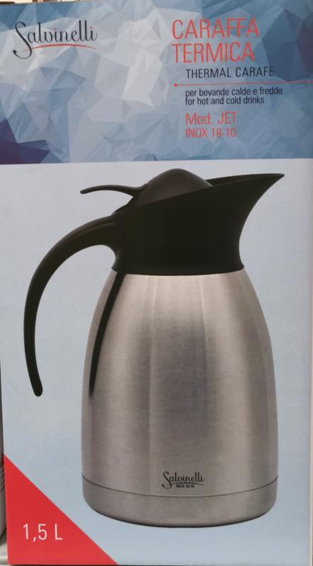 Salvinelli Jet rozsdamentes kancsó, 1,5 liter,  430497