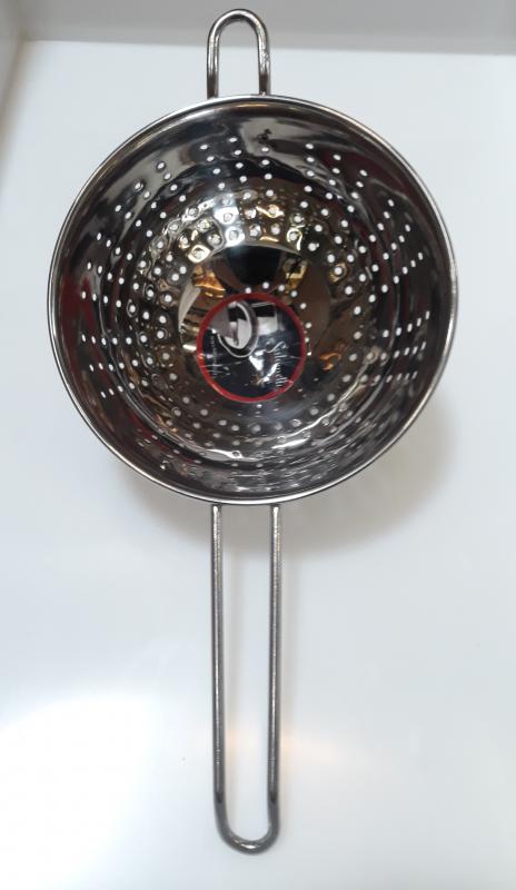 Salvinelli rozsdamentes nyeles tésztaszűrő, 16 cm, 430097