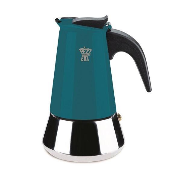 STEELEXPRESS TEAL BLUE rozsdamentes kávéfőző 4 személyes, kék,