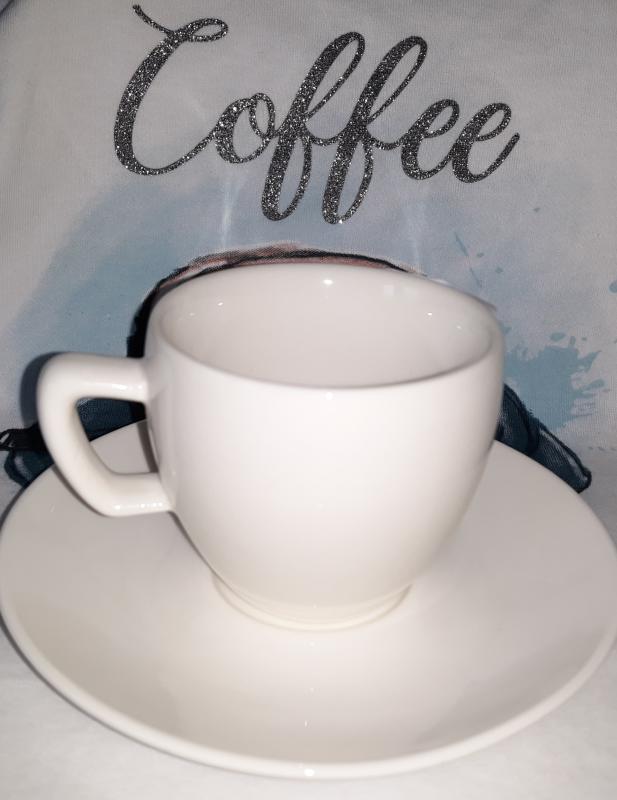 Tescoma Crema fehér porcelán mokkás csésze + csészealj (11,5 cm), 387120