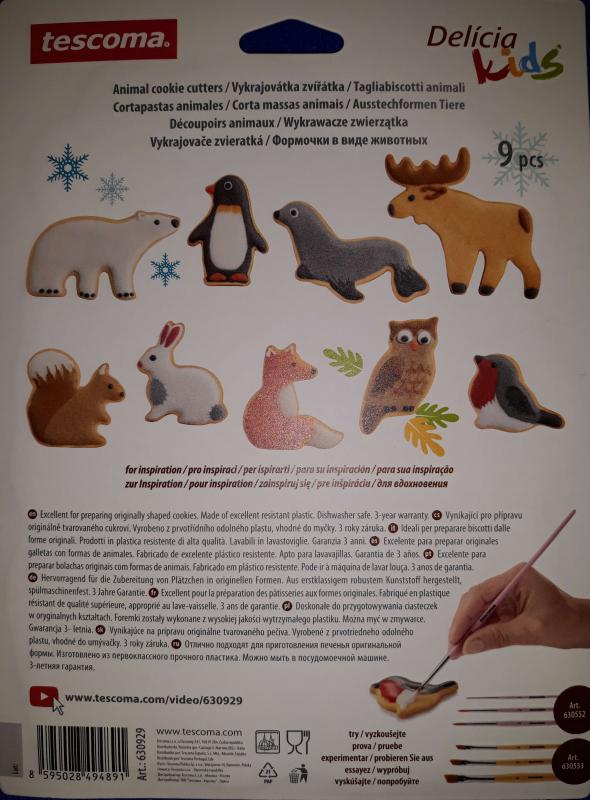 Tescoma Delícia állatos linzerkiszúró, 9 db, 630929