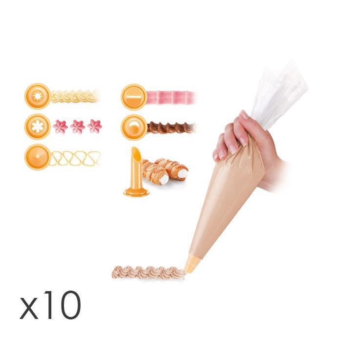 TESCOMA DELÍCIA habzsák 30cm,10db,+6db díszítőfej, 630470