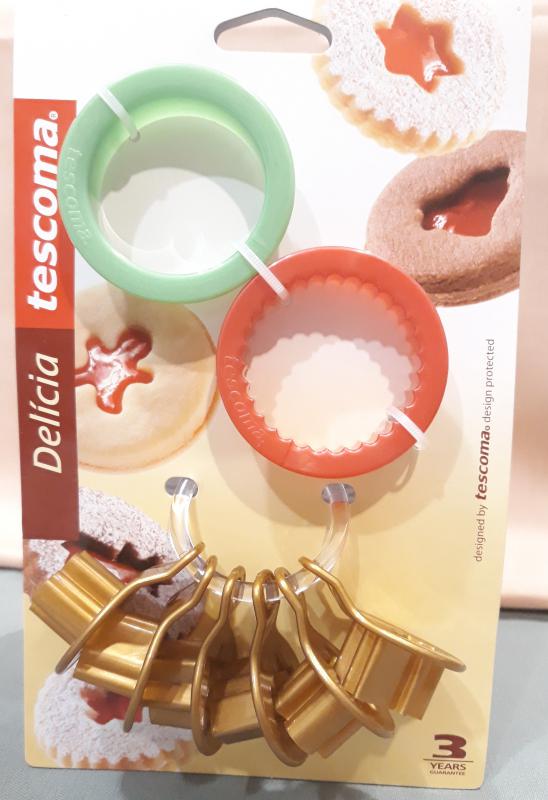 Tescoma Delícia karácsonyi műanyag linzerkiszúró, 2+6 db, 630912