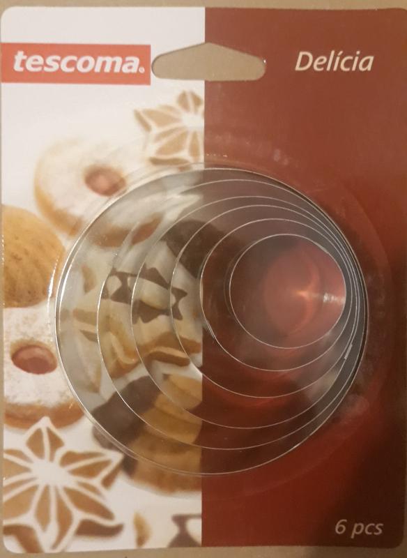 TESCOMA DELICIA linzerkiszúró, kerek, 6 db, 631360