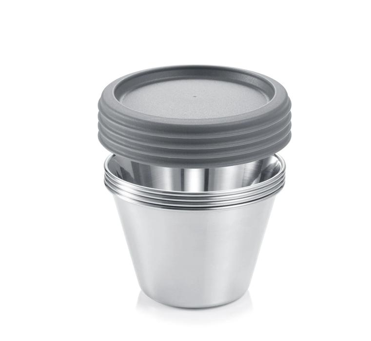 TESCOMA GrandCHEF rozsdamentes acél panna cotta sütőforma, 4 db 428718