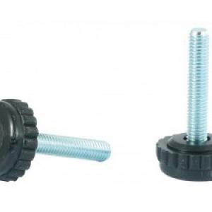 Állítható láb Ø 30mm talppal, M6x25-ös szárral. 100 db, recés