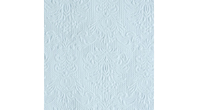AMB.12505508 Elegance light blue dombornyomott papírszalvéta 25x25cm,15db-os