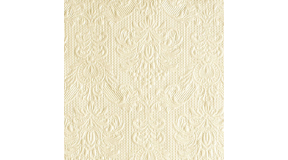 AMB.12506920 Elegance pearl cream dombornyomott papírszalvéta 25x25cm,15db-os