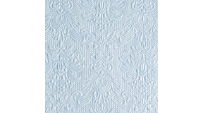 AMB.12506921 Elegance pearl blue dombornyomott papírszalvéta 25x25cm,15db-os
