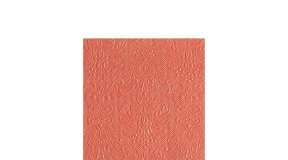 AMB.12511105 Elegance peach dombornyomott papírszalvéta 25x25cm, 15db-os