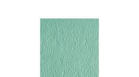 AMB.12511110 Elegance pale aqua dombornyomott papírszalvéta 25x25cm, 15db-os