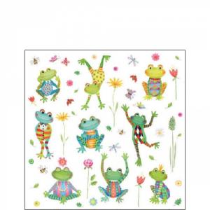 AMB.12517195 Happy Frogs papírszalvéta 25x25cm,20db-os