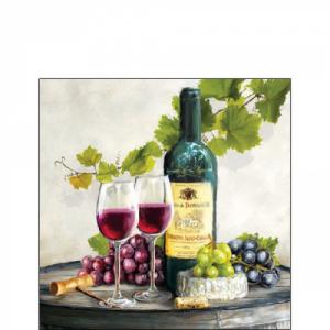 AMB.12517740 Red wine papírszalvéta 25x25cm,20db-os