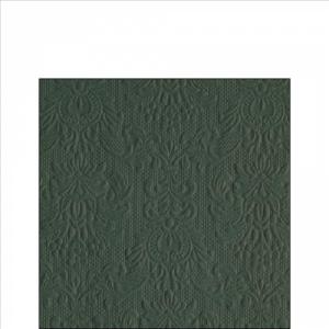 AMB.12518068 Elegance deep forest green dombornyomott papírszalvéta 25x25cm,15db-os