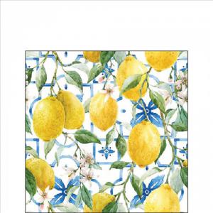 AMB.12519660 Mediterranean lemons papírszalvéta 25x25cm,20db-os