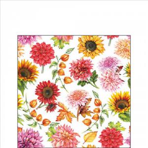 AMB.12519770 Autumn blooming papírszalvéta 25x25cm, 20db-os