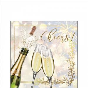 AMB.12519780 Popping bottle papírszalvéta 25x25cm,20db-os