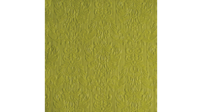 AMB.13304932 Elegance green dombornyomott papírszalvéta 33x33cm,15db-os