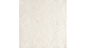 AMB.13305507 Elegance pearl white dombornyomott papírszalvéta 33x33cm,15db-os