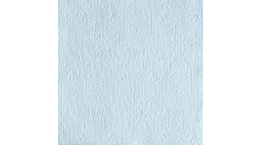 AMB.13305508 Elegance light blue dombornyomott papírszalvéta 33x33cm,15db-os