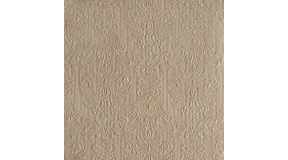 AMB.13305509 Elegance taupe dombornyomott papírszalvéta 33x33cm,15db-os