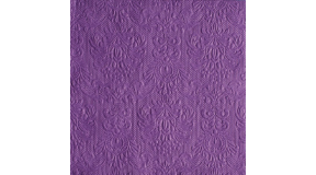 AMB.13305512 Elegance purple dombornyomott papírszalvéta 33x33cm,15db-os