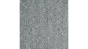 AMB.13305516 Elegance grey dombornyomott papírszalvéta 33x33cm,15db-os