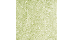 AMB.13306922 Elegance pearl green dombornyomott papírszalvéta 33x33cm,15db-os