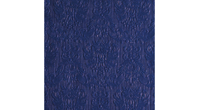 AMB.13307030 Elegance blue dombornyomott papírszalvéta 33x33cm,15db-os